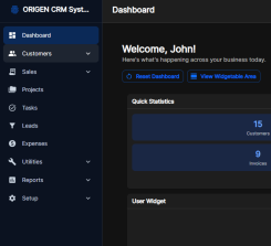 ORIGEN CRM System